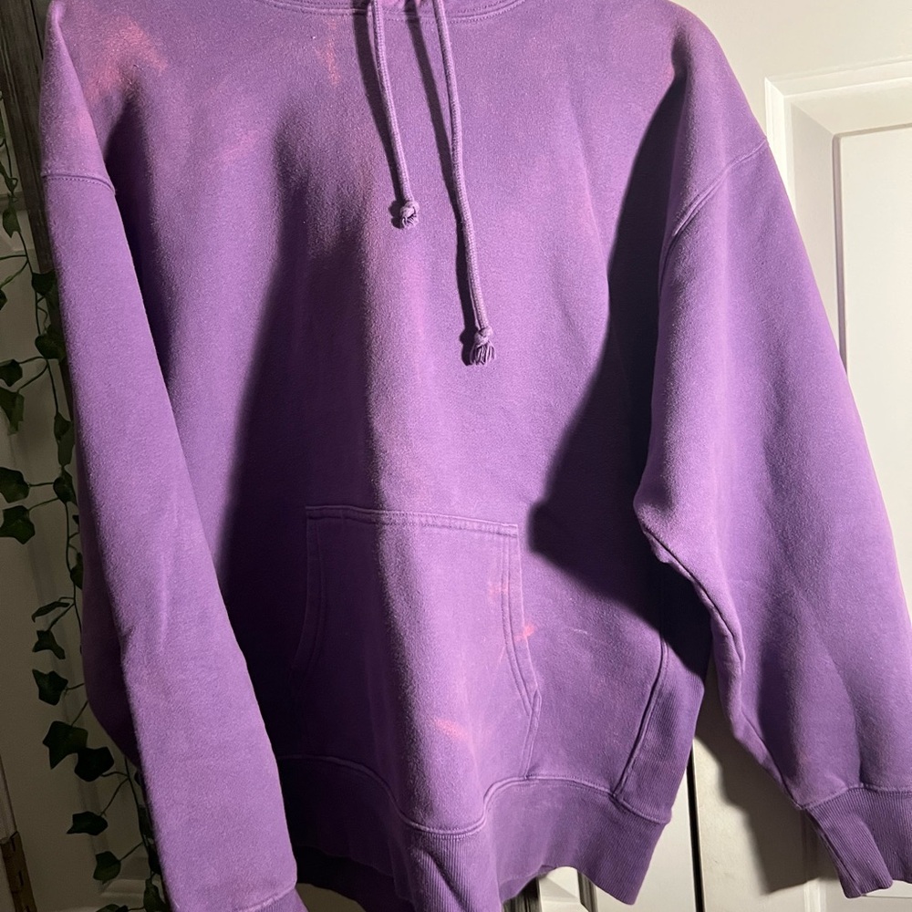 TNA Cozy Fleece Boyfriend Hoodie in Purple